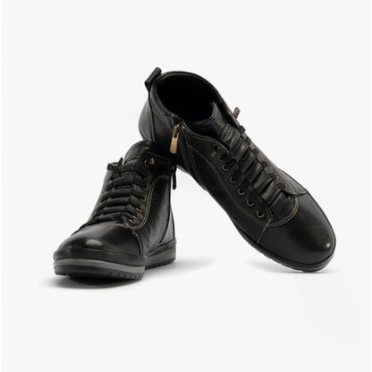 Lotus FRIDA Womens Leather Boots Black Leather