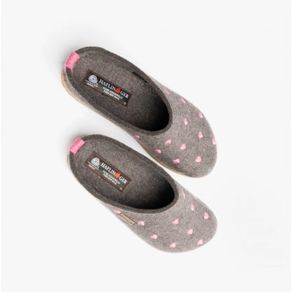 Haflinger CUORICINI Womens Wool Slippers Anthracite