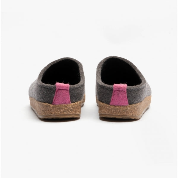 Haflinger CUORICINI Womens Wool Slippers Anthracite