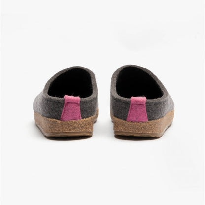 Haflinger CUORICINI Womens Wool Slippers Anthracite