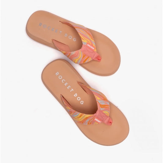 Rocket Dog SPOTLIGHT Womens Flip-Flops Pink Multi