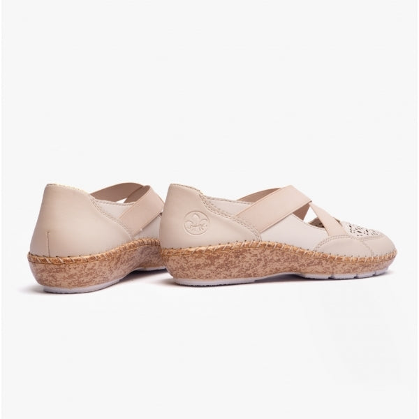 Rieker 44853-60 Womens Shoes Beige