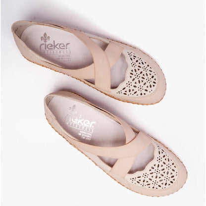 Rieker 44853-60 Womens Shoes Beige