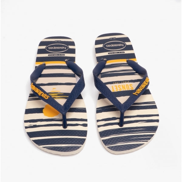 Havaianas HAV TOP Unisex Classic Flip-Flops Beige/Navy