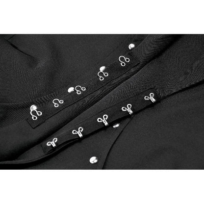 Dark in Love Collete Punk Sleeveless Long Fitted Coat