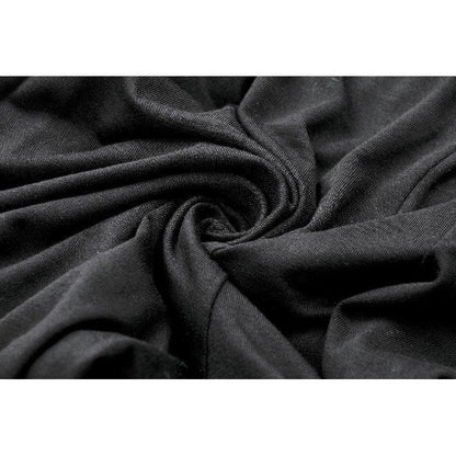 Dark in Love Goth Flare Leggings with Lace Frills