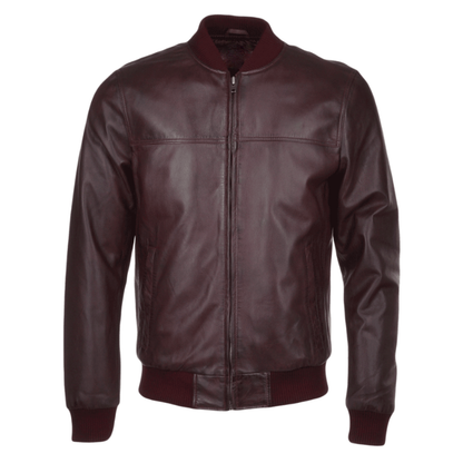 Men's Bomber Leather Jacket | Black, Brown, & Corodovan