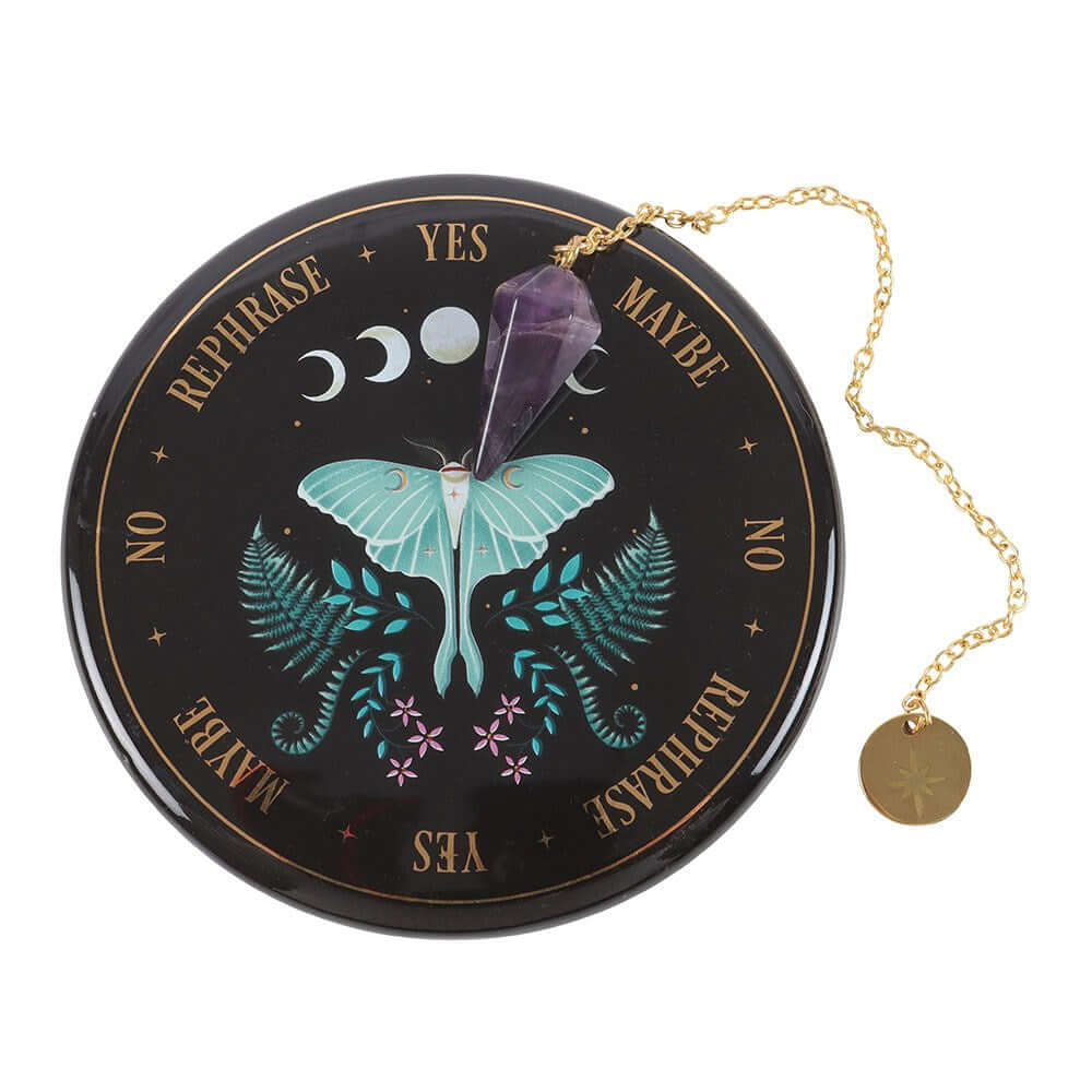 Gothic Gifts Luna Moth Pedulum Divination Kit