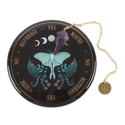Gothic Gifts Luna Moth Pedulum Divination Kit