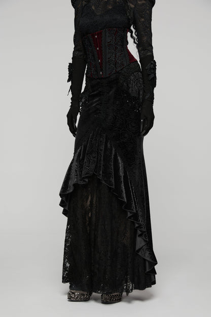 Punk Rave Goth Gorgeous Fishtail Skirt