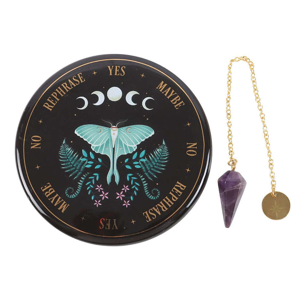 Gothic Gifts Luna Moth Pedulum Divination Kit