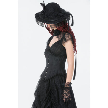 Dark in Love Talia Gothic Longline Metal Boned Corset