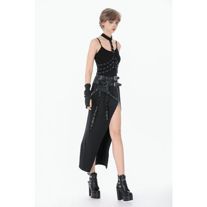 Dark In Love Punk Rib Cage Grommet Waist Cincher