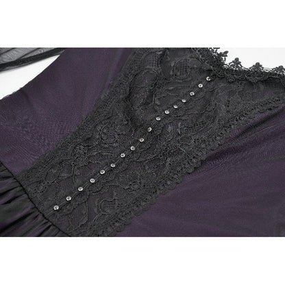 Dark in Love Lilith Bell Sleeve Gothic Maxi Dress