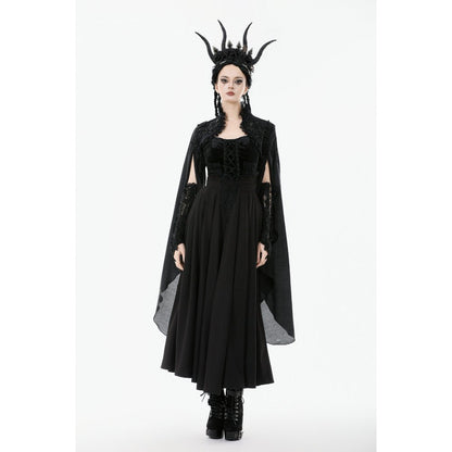 Dark in Love Erzsébet Dramatic Lace Gothic Cape Shrug