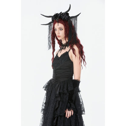 Dark in Love Gothic Satin Lace Dress