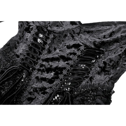 Dark in Love Seraphina Velvet Lace Goth Dress
