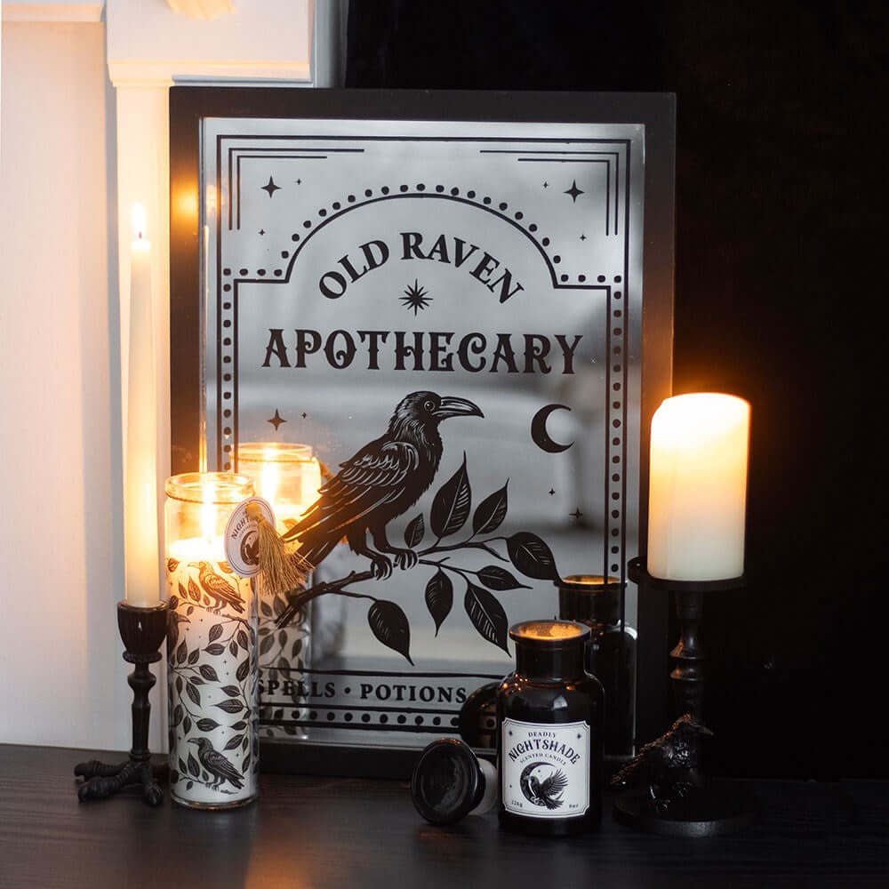 Gothic Gifts Raven Claw Taper Candle Holder
