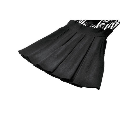 Dark in Love Striped Ruffle Gothic Lolita Dress