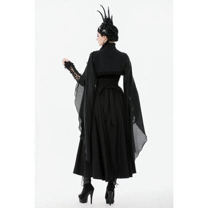 Dark in Love Erzsébet Dramatic Lace Gothic Cape Shrug