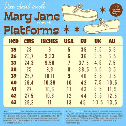 Chocolaticas® Abyss - Hypnotic Eye Mary Jane Flats - Size UK 9.5 Left Only!