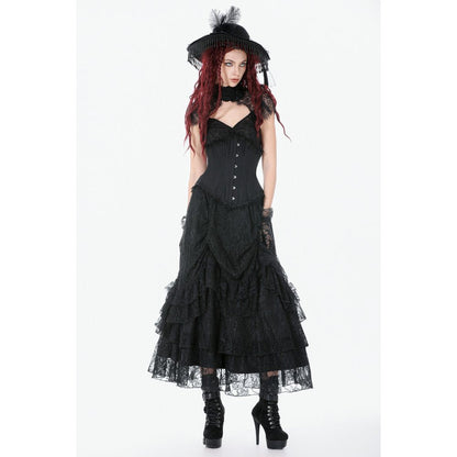 Dark in Love Talia Gothic Longline Metal Boned Corset