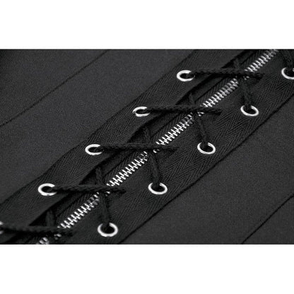 Dark in Love Punk Studded Lace Up Corset Vest