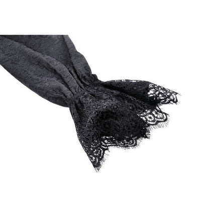 Dark in Love Felicity Gothic Lacey Zip Up Tailcoat Shirt