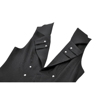 Dark in Love Collete Punk Sleeveless Long Fitted Coat