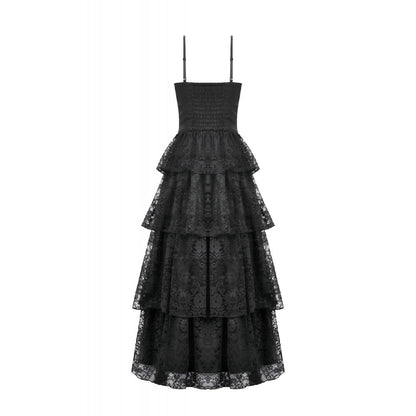 Dark in Love Gothic Satin Lace Dress