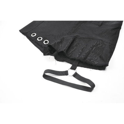 Dark in Love Gwen Pleated Garter Shorts