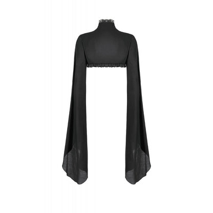 Dark in Love Erzsébet Dramatic Lace Gothic Cape Shrug