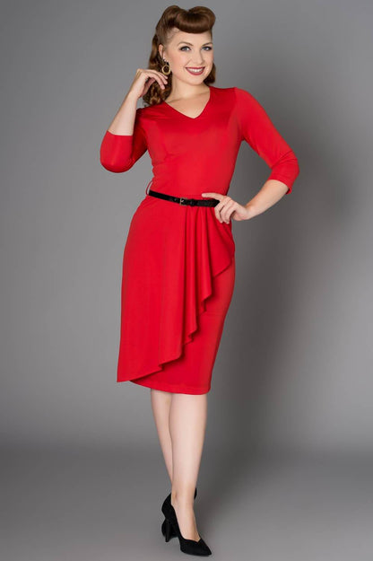 Timeless London  Katie Red Polyester Dress