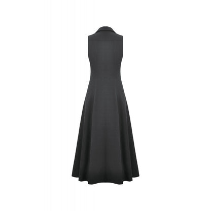 Dark in Love Collete Punk Sleeveless Long Fitted Coat