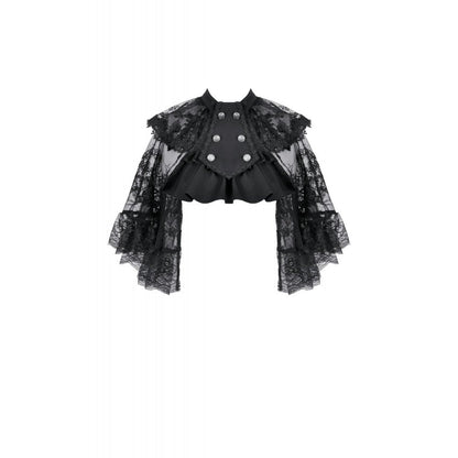 Dark in Love Bellatrix Lace Ruffle Capelet