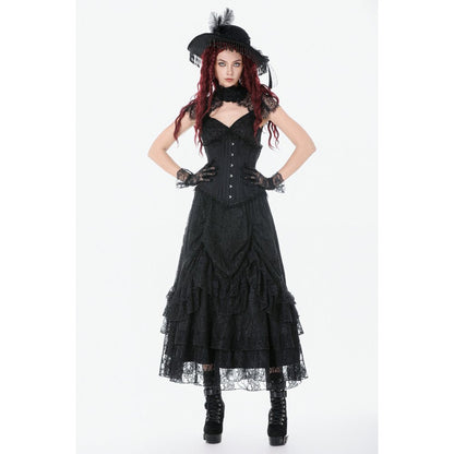 Dark in Love Talia Gothic Longline Metal Boned Corset