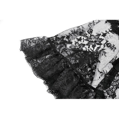 Dark in Love Bellatrix Lace Ruffle Capelet