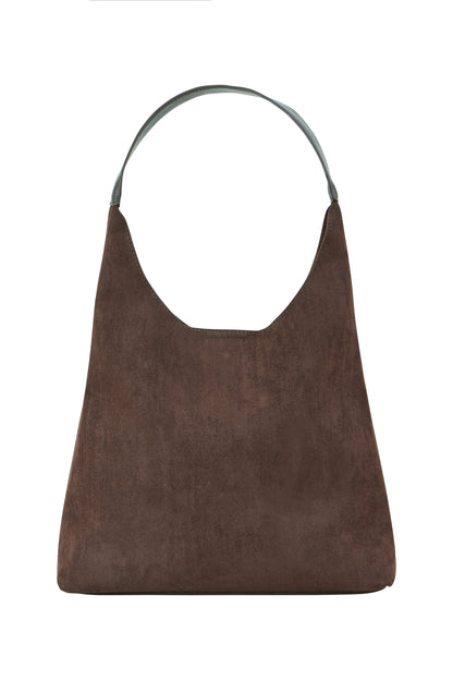 Yumi Brown Shoulder Bag With Inside Bag