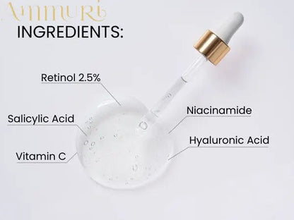 Ammuri 2.5% Retinol Serum - Gentle Anti-Aging Treatment