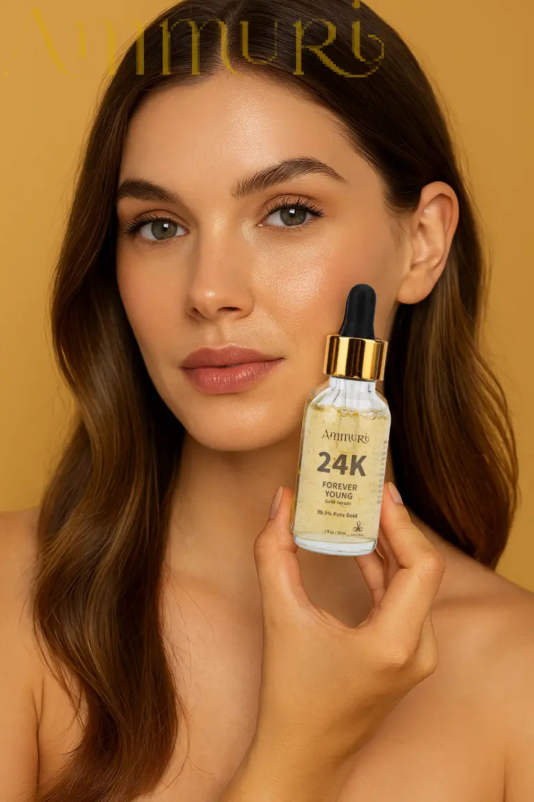 Ammuri 24K Gold Face Serum Anti-Ageing Collagen Booster – Better Than Charlotte Tilbury!