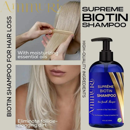 Ammuri Biotin DHT Blocker Shampoo & Hair Repair Oil Set