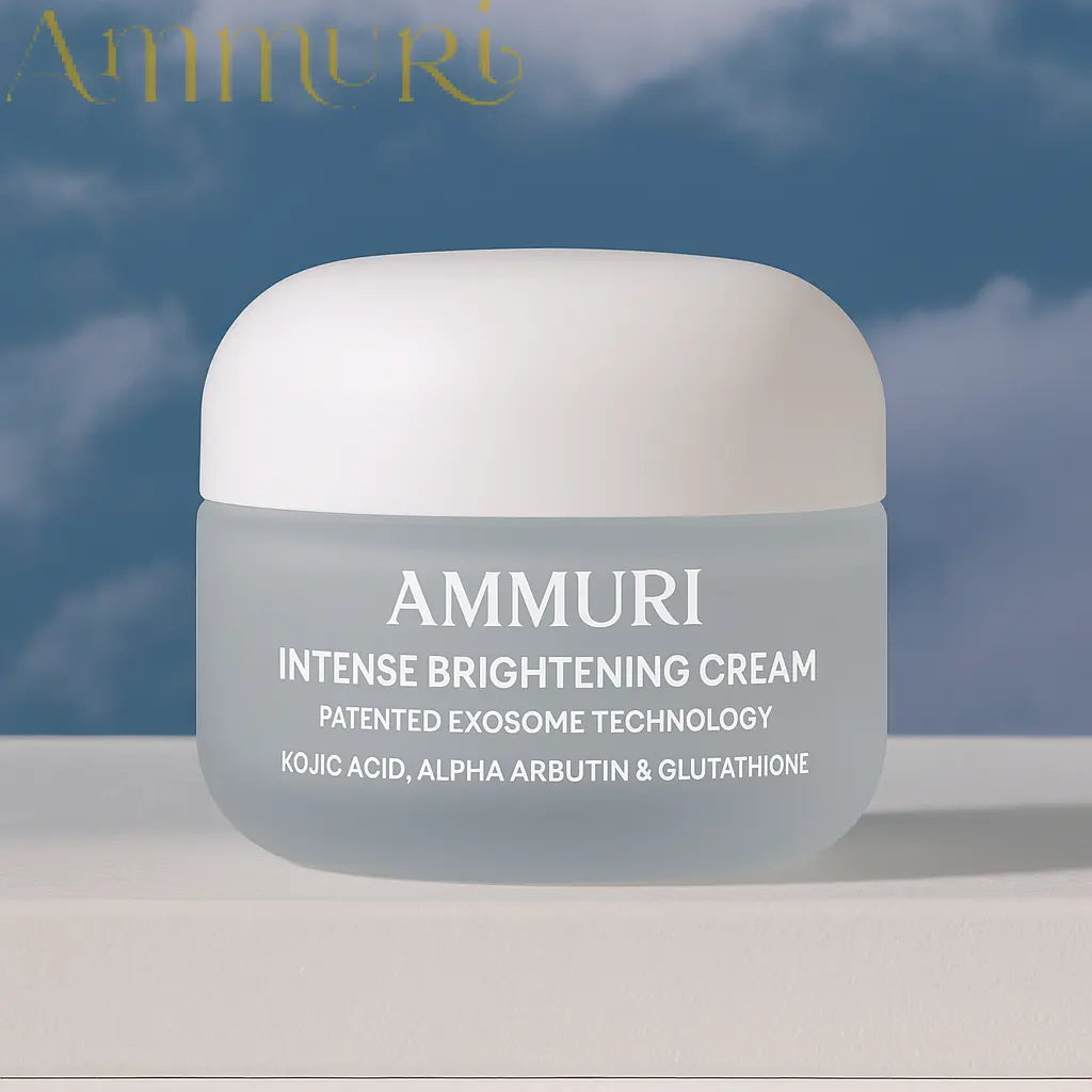 Ammuri Intense Brightening Cream with Exosome Hydro-Glow | Kojic Acid, Mandelic Acid, Alpha Arbutin & Glutathione | Hyperpigmentation & Dark Spot Corrector | 50ml