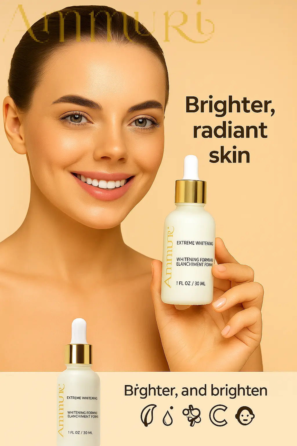 Ammuri Extreme Lightening Serum Premium Whitening Serum 30ml – Kojic Acid + Tranexamic Acid | Dark Spot & Pigmentation Corrector