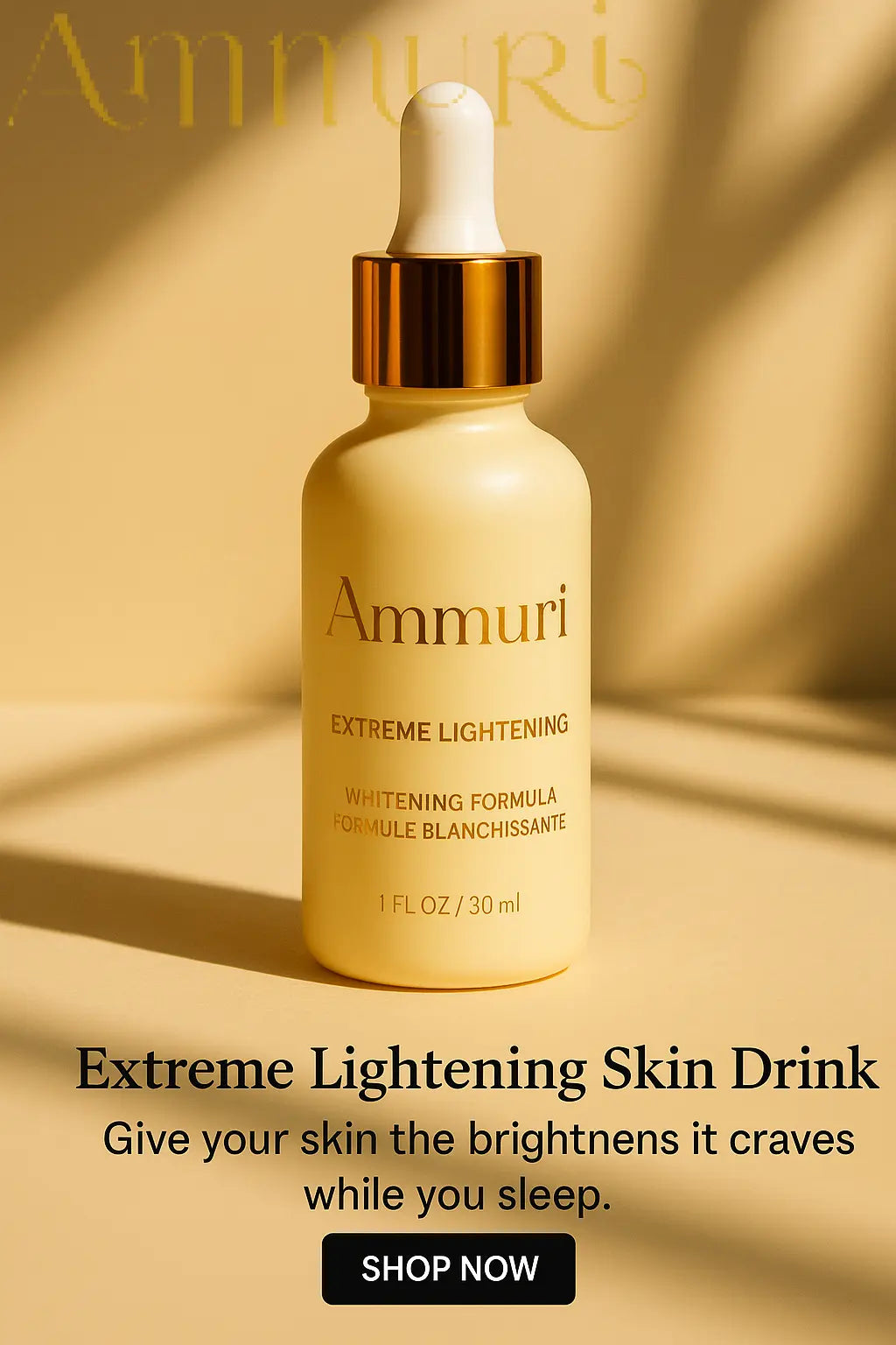 Ammuri Extreme Lightening Serum Premium Whitening Serum 30ml – Kojic Acid + Tranexamic Acid | Dark Spot & Pigmentation Corrector
