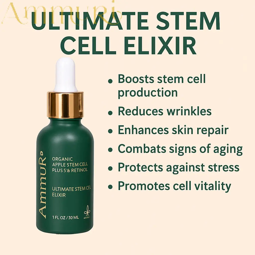 Ammuri Retinol Serum 5% + Apple Stem Cell – Anti-Aging, Acne, Dark Spot Care 30ml