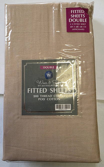 BED207 DOUBLE FITTED SHEET