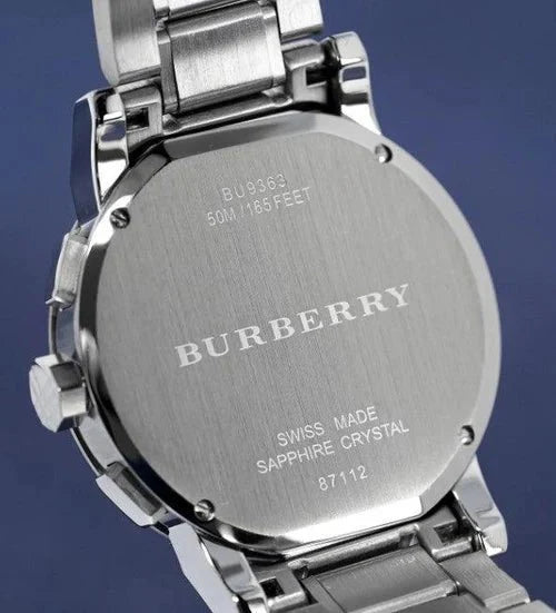 Burberry Men's Watch Chronograph The City 42mm Blue BU9363