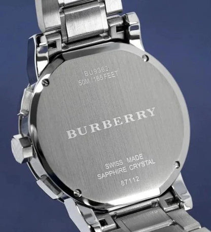Burberry Men's Watch Chronograph The City 42mm Blue BU9363