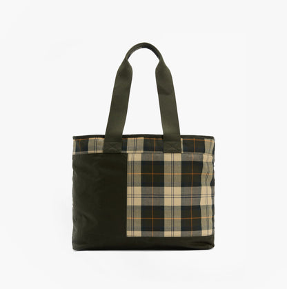 Barbour MYA PATCHWORK Tote Bag Womens Tote Bag Sage/Ancient