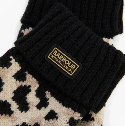 Barbour HARLEY LEOPARD Womens Gloves Jasmine Leopard